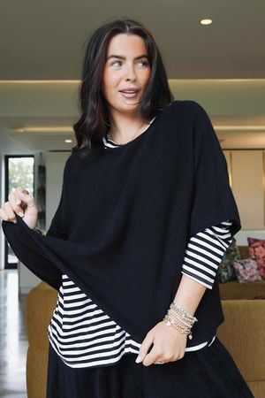 Conrad Layer Knit Black